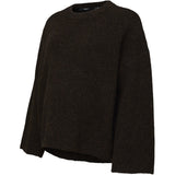 Vero Moda Maternity Chocolate Torte Color 14 Opt-2 Vmmsupreme Ls Loose O-Neck Pullover