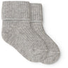 MarMar Light Grey Melange Newborn Socks 2-pack Socks