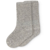 MarMar Light Grey Melange Newborn Socks 2-pack Socks