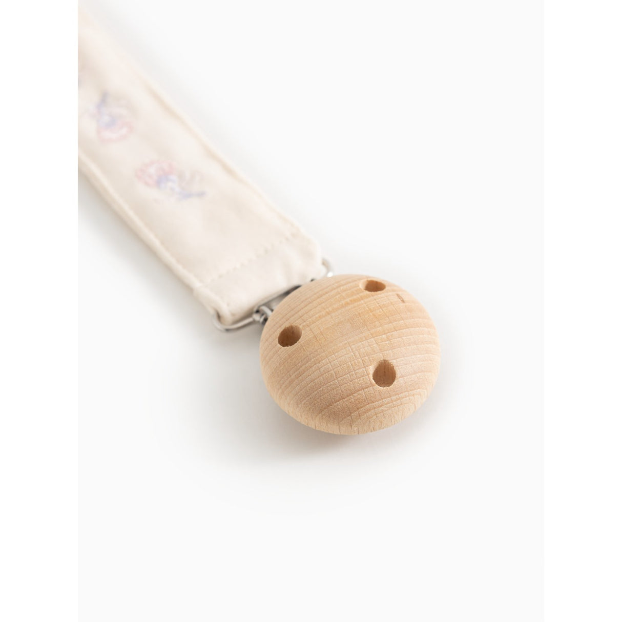 MarMar Crispy Poplin Mini Bloom Emb. Alo Embroidery Pacifier Clip