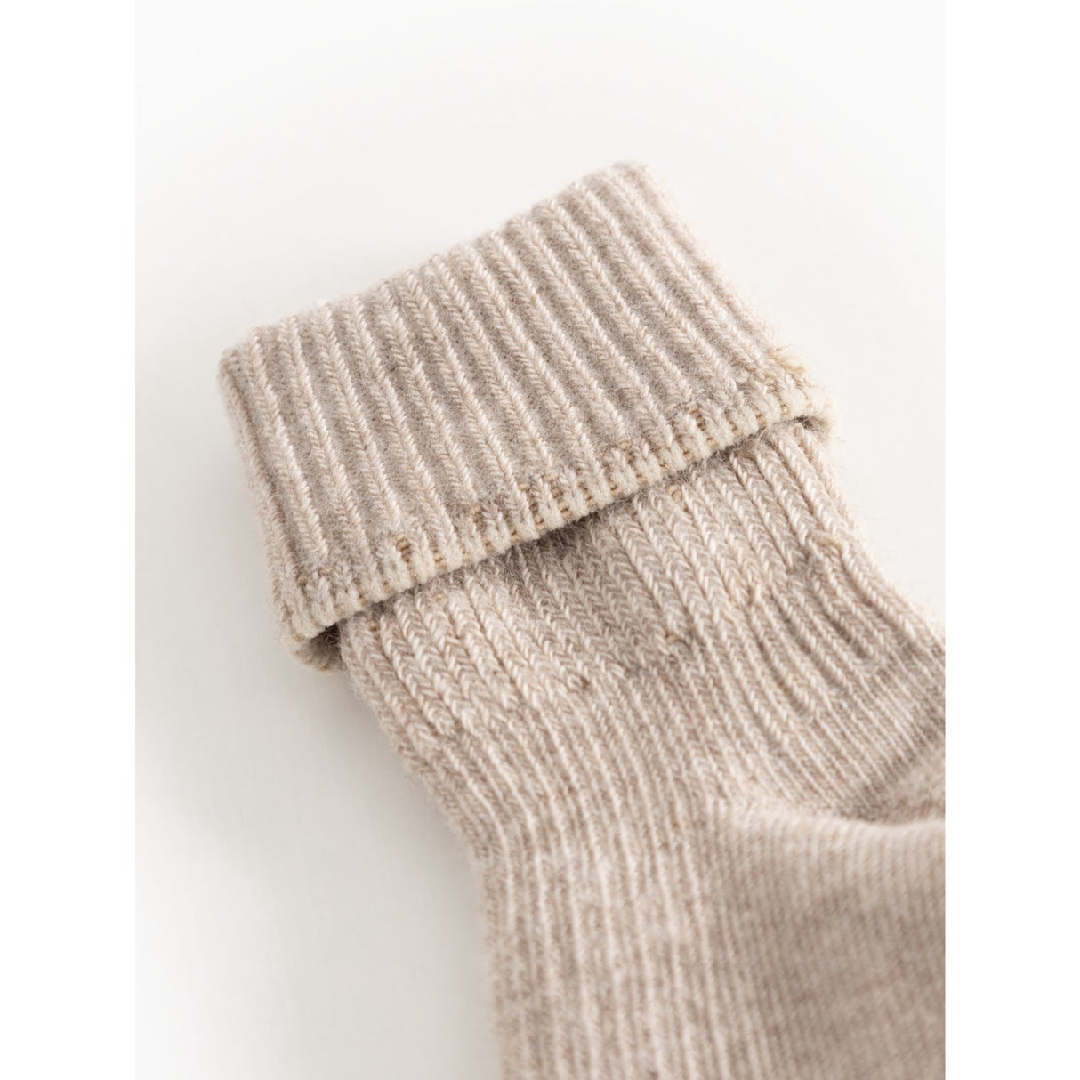 MarMar Light Beige Mel. Newborn Socks 2-pack Socks