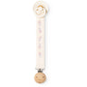 MarMar Crispy Poplin Mini Bloom Emb. Alo Embroidery Pacifier Clip