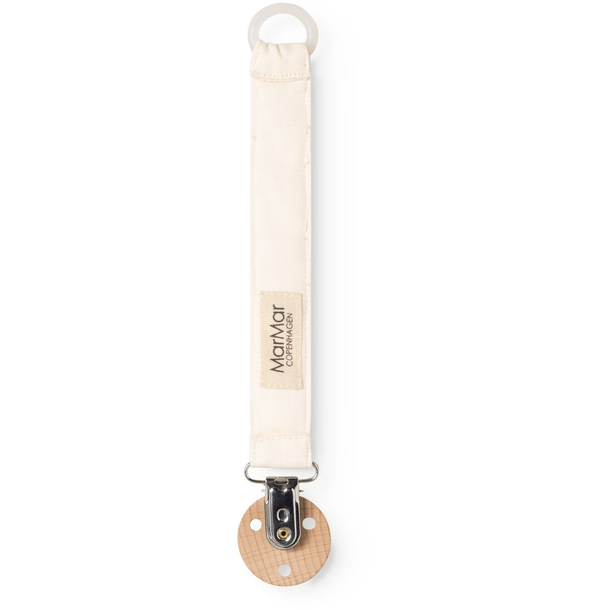 MarMar Crispy Poplin Teddybears Emb. Alo Embroidery Pacifier Clip