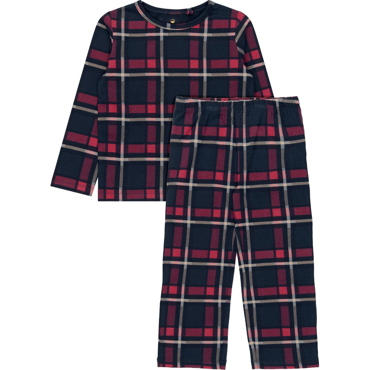 THE NEW Siblings Navy Blazer Check Tnstholiday Tartan Night Set