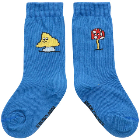 Bobo Choses Blue Mush Monster Long Socks