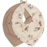 Pippi Mocha Meringue Bib Muslin W. Aop (2-Pack)