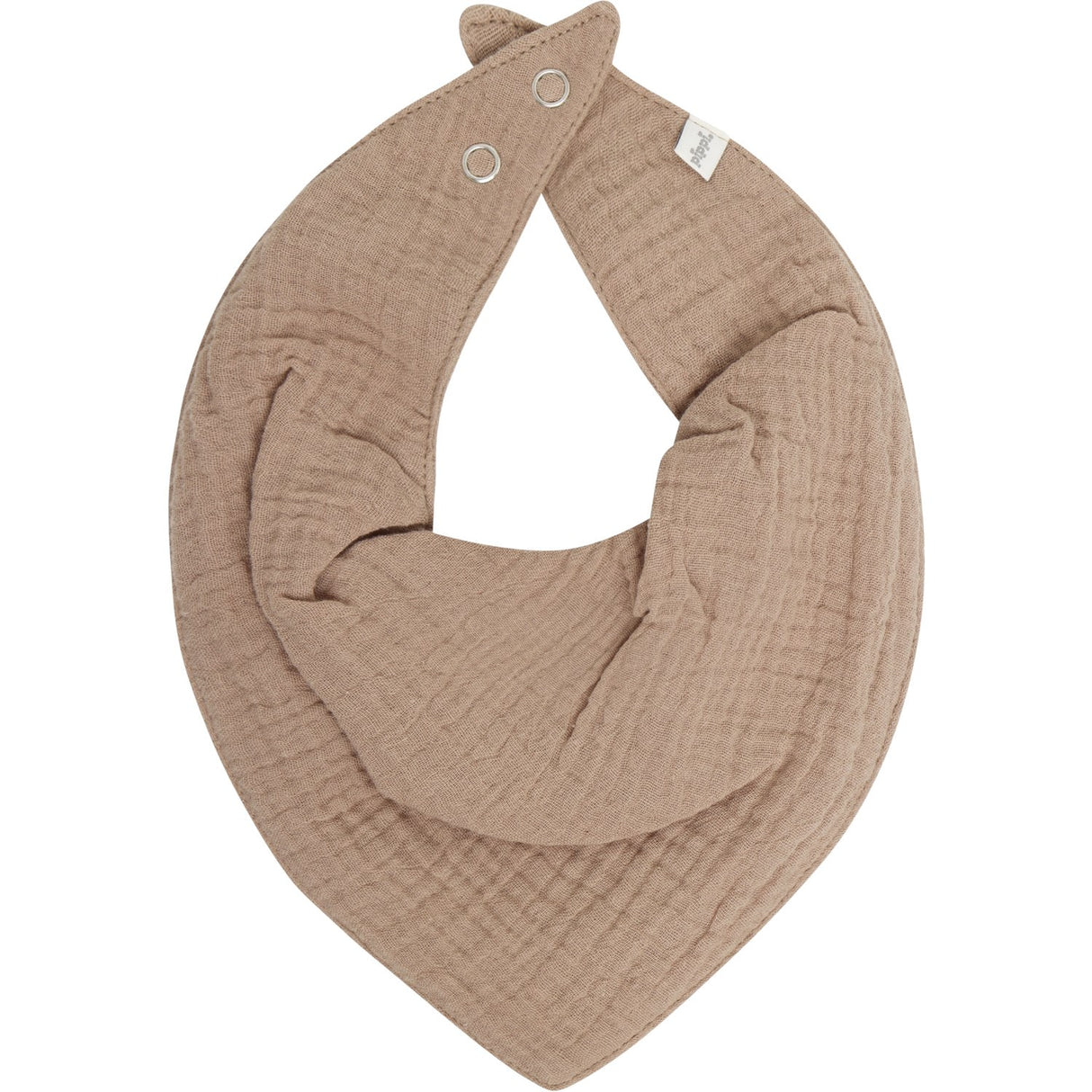 Pippi Mocha Meringue Bib Muslin W. Aop (2-Pack)