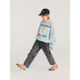 Bobo Choses Light Blue Booty Ghosts Sweatshirt