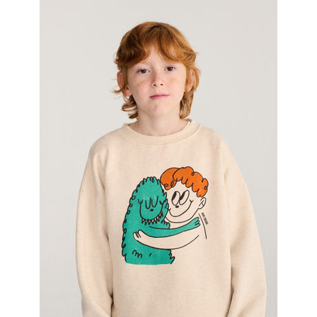 Bobo Choses Beige Hug Hairy Monster Sweatshirt