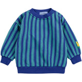 Bobo Choses Blue Booo Bo Choses Tag Stripes Sweatshirt