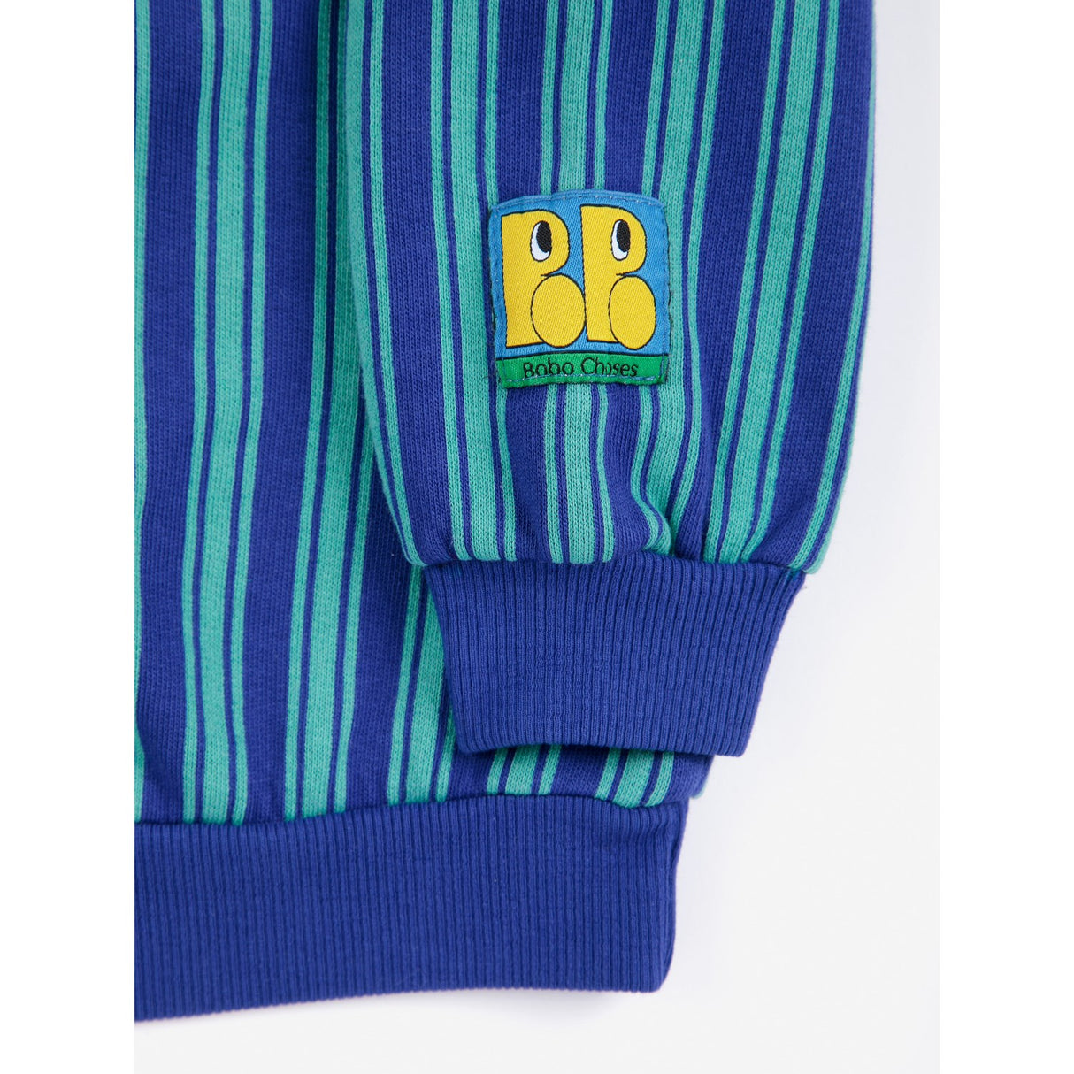 Bobo Choses Blue Booo Bo Choses Tag Stripes Sweatshirt