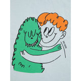 Bobo Choses Light Blue Hug Hairy Monster T-Shirt