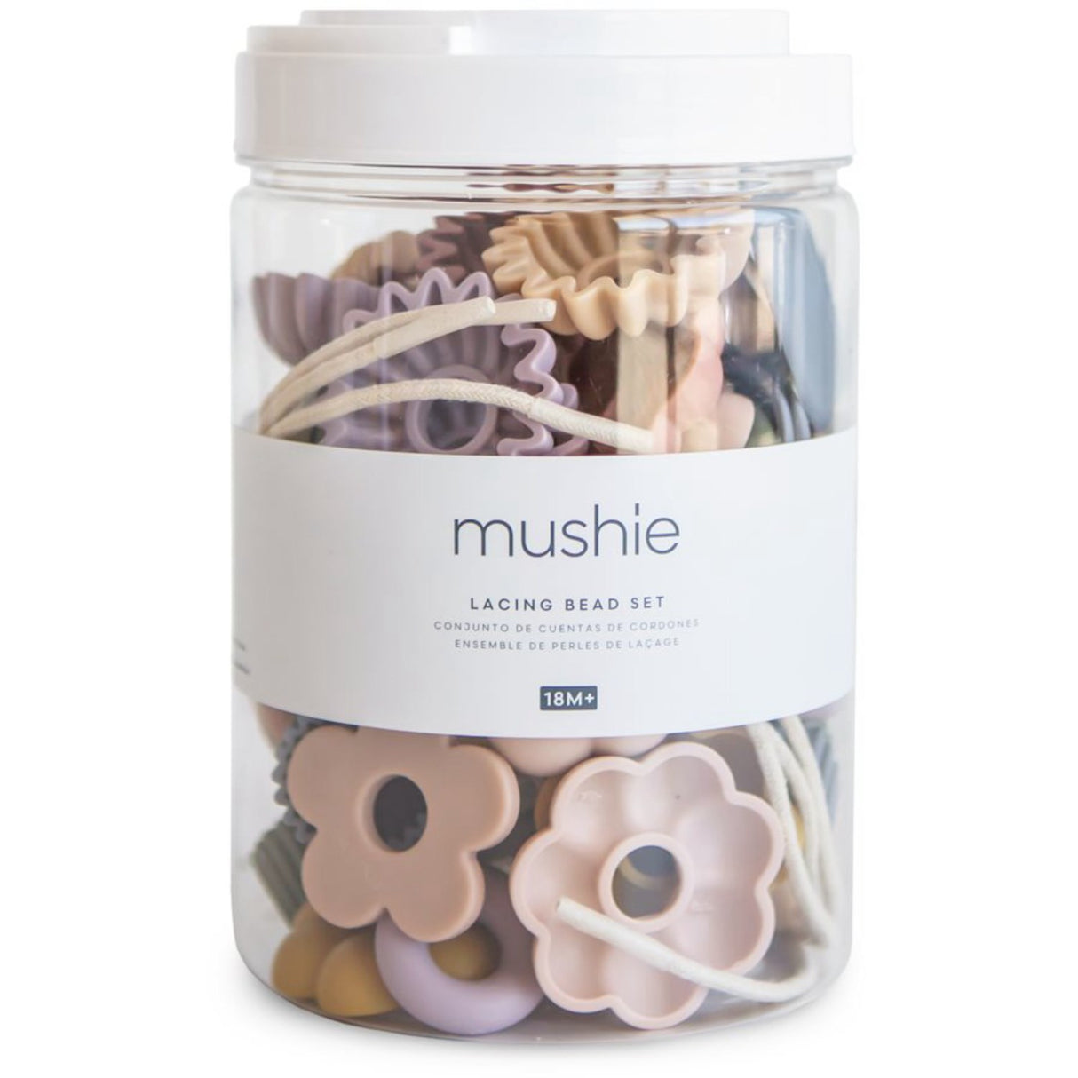 Mushie Multi Mushie Bead Lacing Toy Set