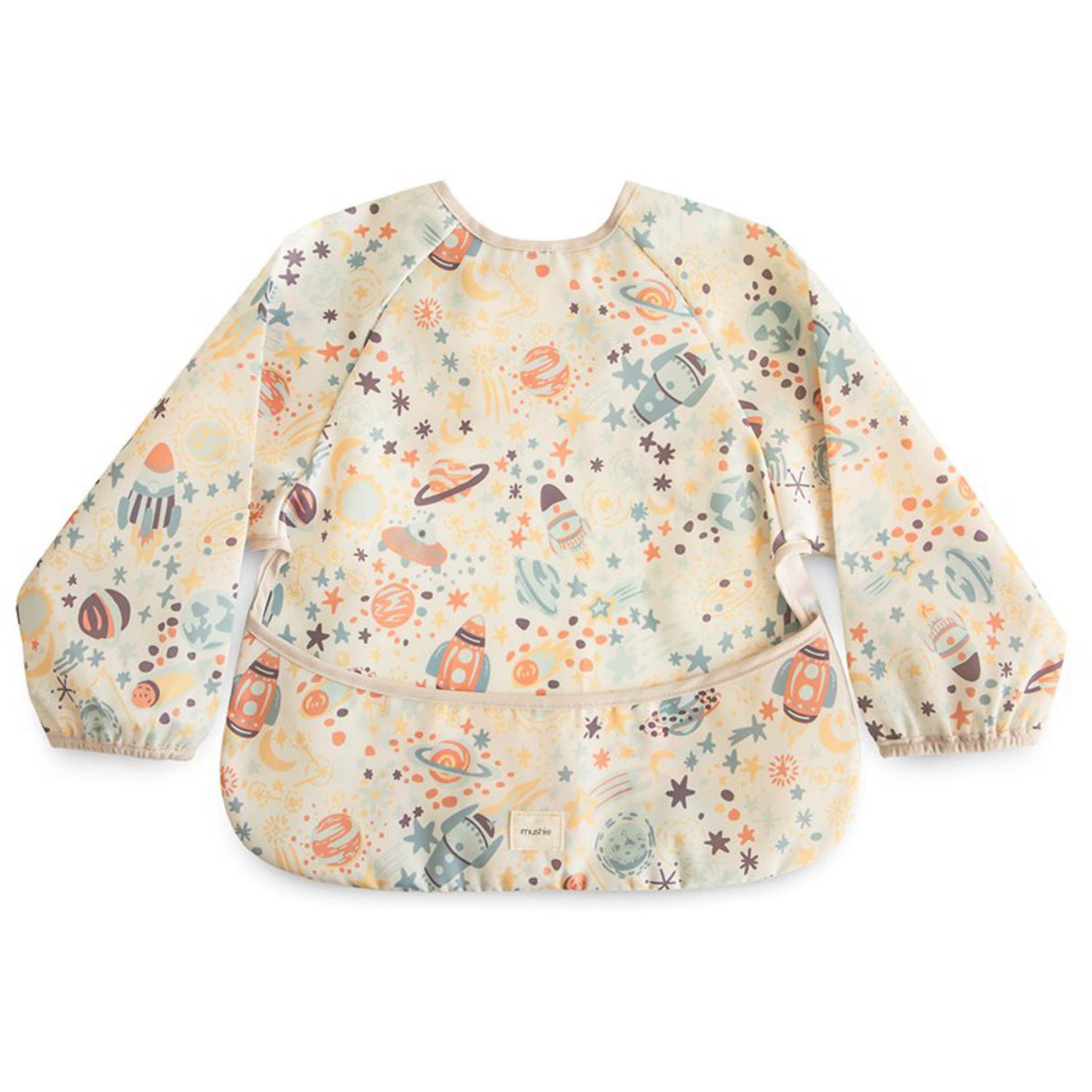 Mushie Space Mushie Long Sleeve Bib - Space
