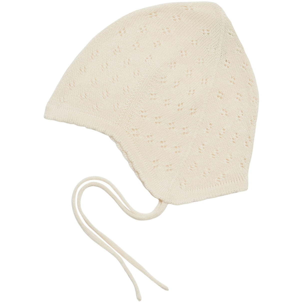 FUB Ecru Baby Pointelle Hat