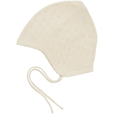 FUB Ecru Baby Pointelle Hat