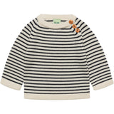 FUB Ecru/Navy Baby Sweater