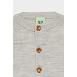 FUB Light Grey Melange Baby Cardigan