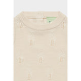 FUB Ecru Baby Leaf Vest