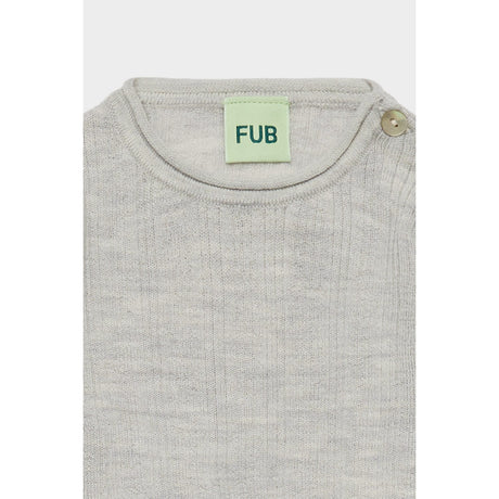FUB Light Grey Melange Baby Rib Body
