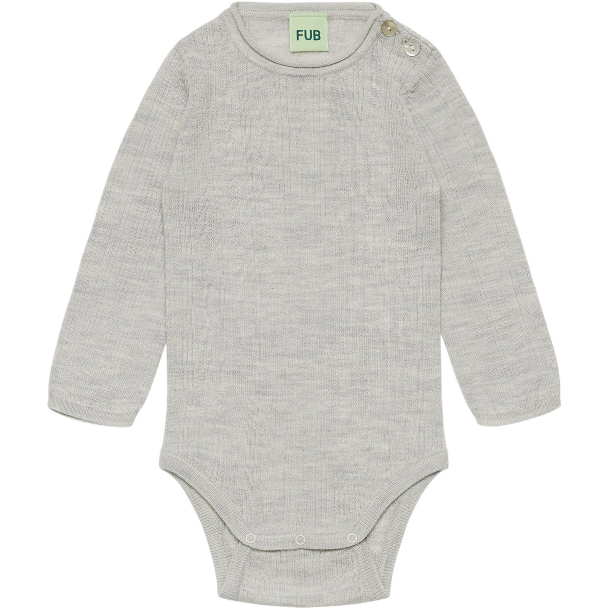 FUB Light Grey Melange Baby Rib Body
