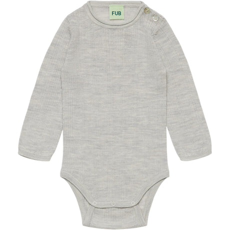 FUB Light Grey Melange Baby Rib Body