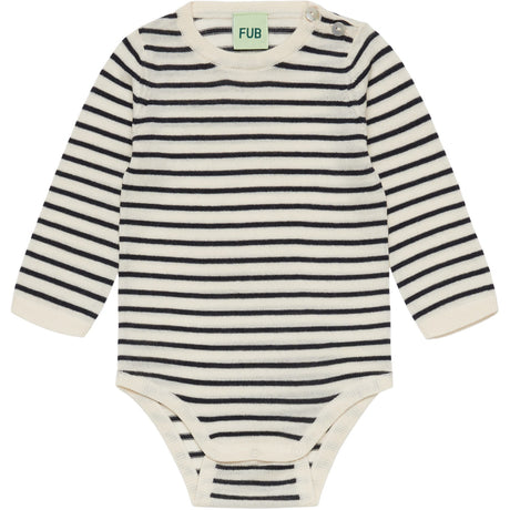 FUB Ecru/Navy Baby Body