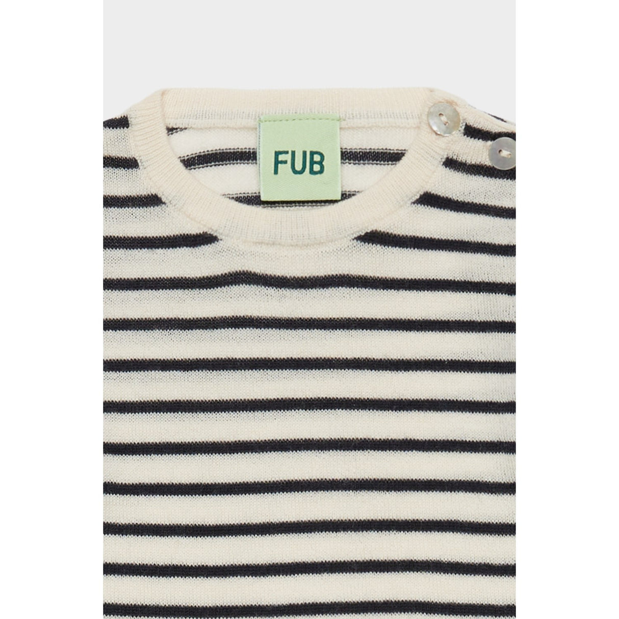 FUB Ecru/Navy Baby Body