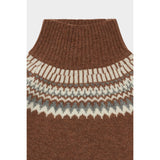 FUB Hazel Melange Lambswool Fair Isle Sweater