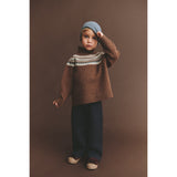 FUB Hazel Melange Lambswool Fair Isle Sweater