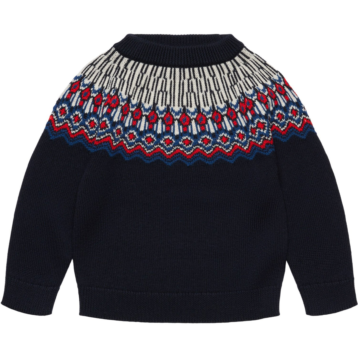 FUB Dark Navy Fair Isle Sweater