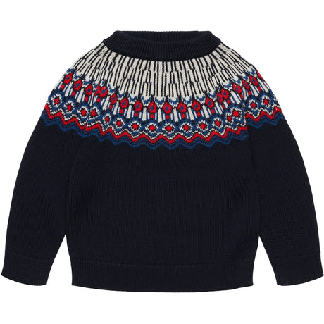 FUB Dark Navy Fair Isle Sweater
