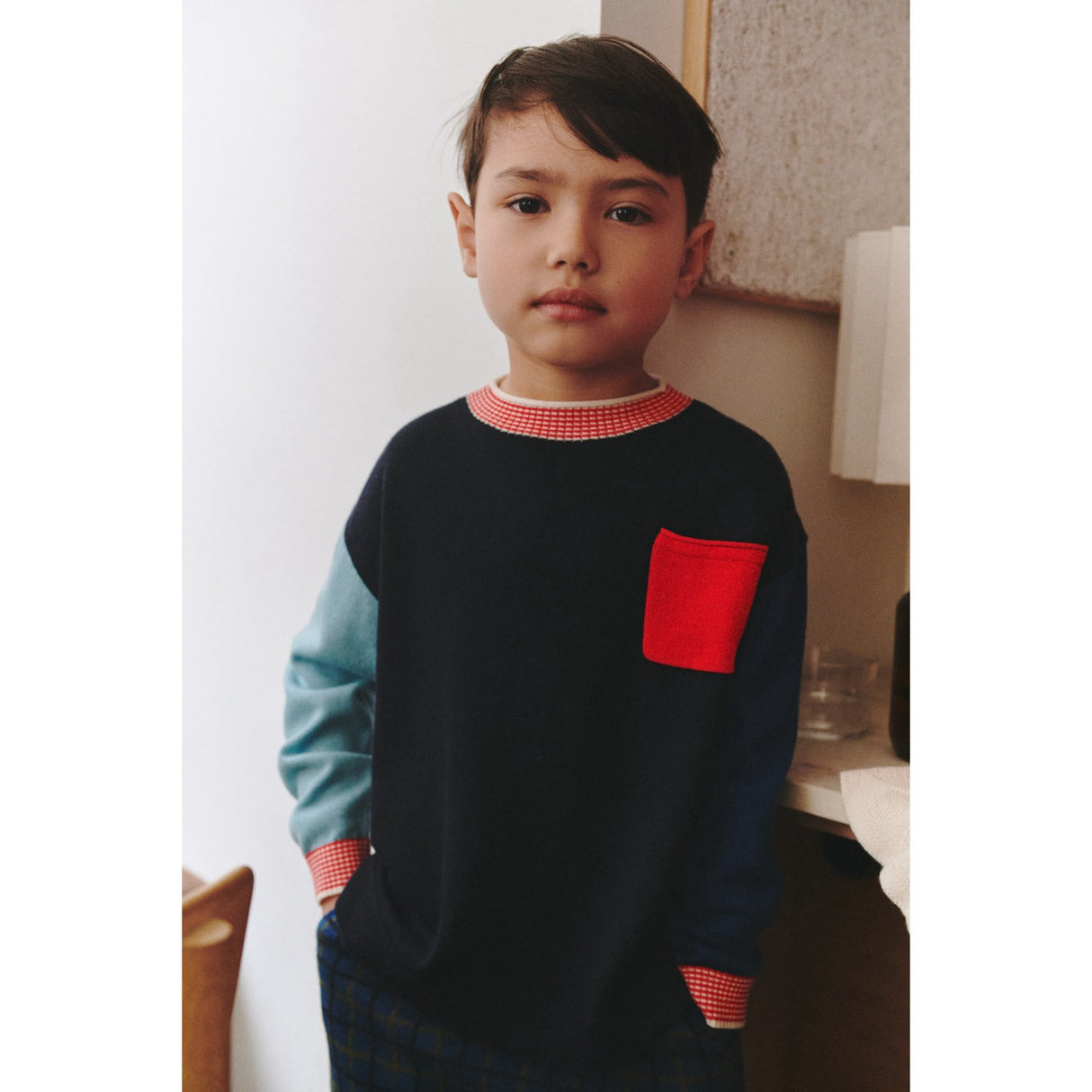 FUB Dark Navy Thin Sweater