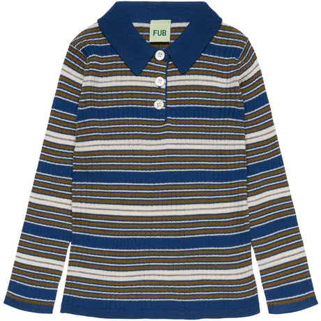 FUB Deep Indigo Rib Polo
