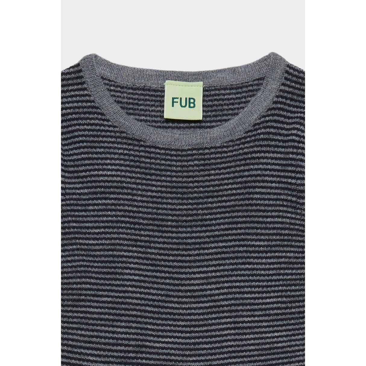 FUB Steel/Dark Navy Rib Blouse