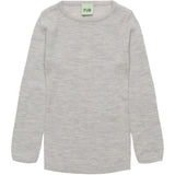 FUB Light Grey Melange Rib Blouse