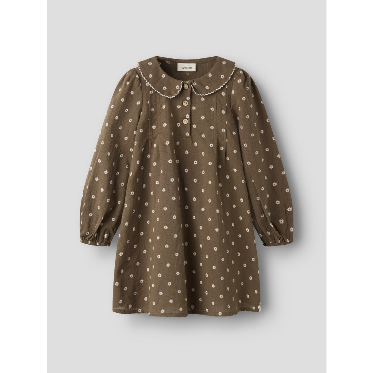 Lil'Atelier Teak Nmfhulla Ls Loose Dress Lil
