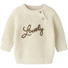 Lil'Atelier Turtledove Lovely Nbfemlen Emb Ls Knit Lil