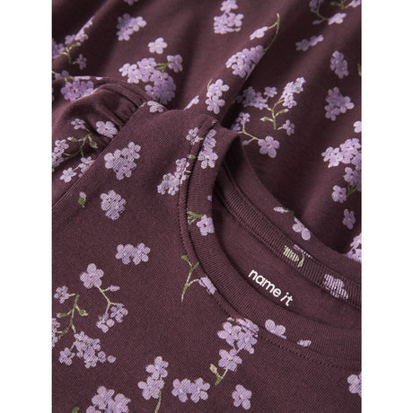 Name It Catawba Grape Nmfraffi Ls Xsl Dress