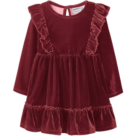 Name It Red Dahlia Nmfrididde Ls Vel Dress