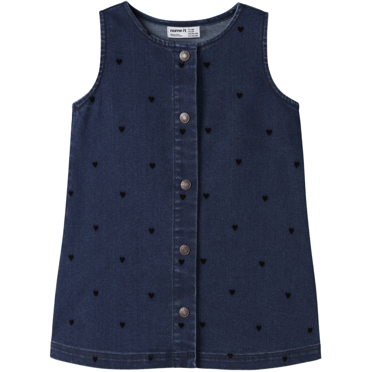Name It Dark Blue Denim Nmfclara Sl Dnm Dress 4780-Qk