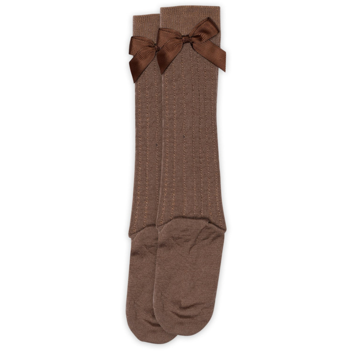 Mp Danmark Brown Sienna Vita Knee Socks Bow