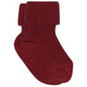 Mp Danmark Karanda Red Cotton Rib Baby Socks