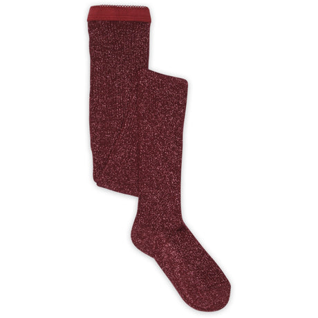 Mp Danmark Wine Red Celeste Glitter Tights