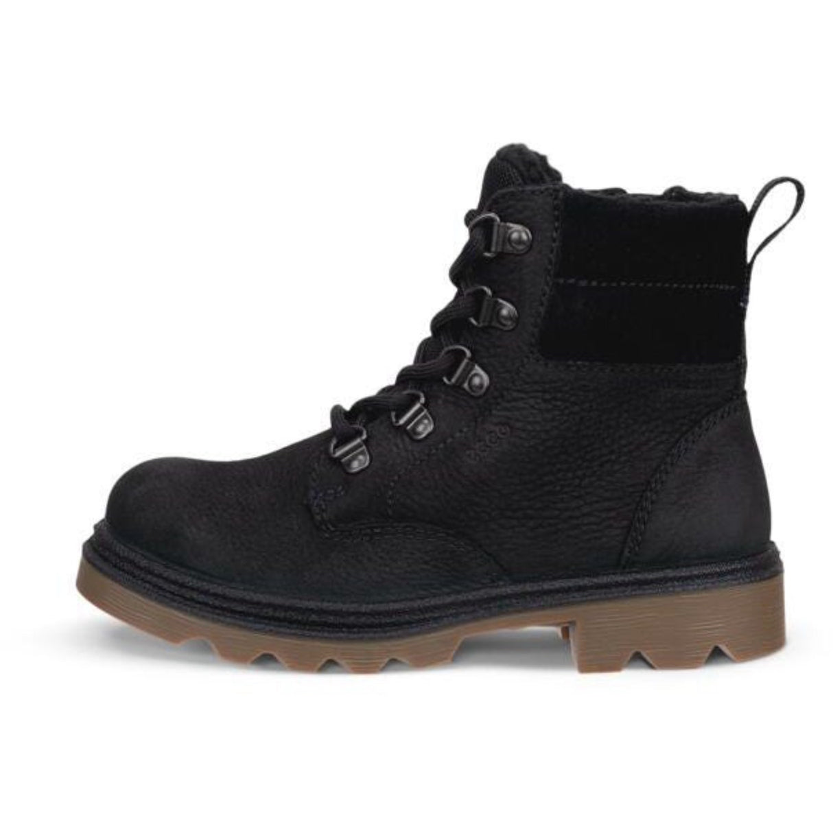 Ecco Black Grainer K Lace Up Boot