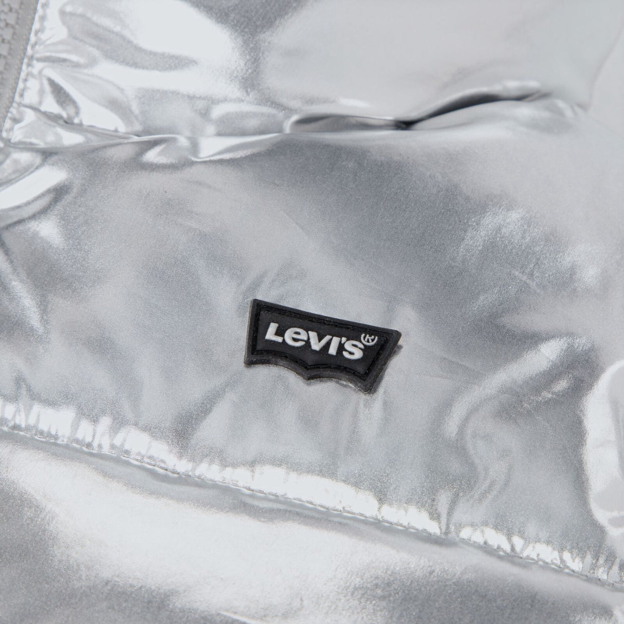 Levi's Silver Metallic Core Batwing Puffer