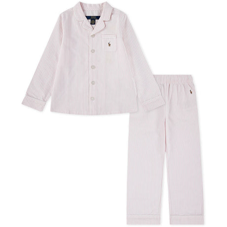 Polo Ralph Lauren Bath Pink/White Striped Oxford Oxford Bd Pant Sleep Set C