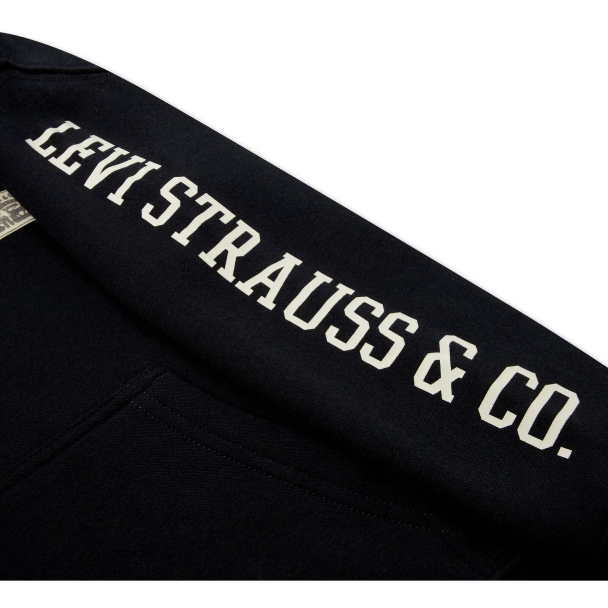 Levi's Jet Black Sleeve Hit Hoodie