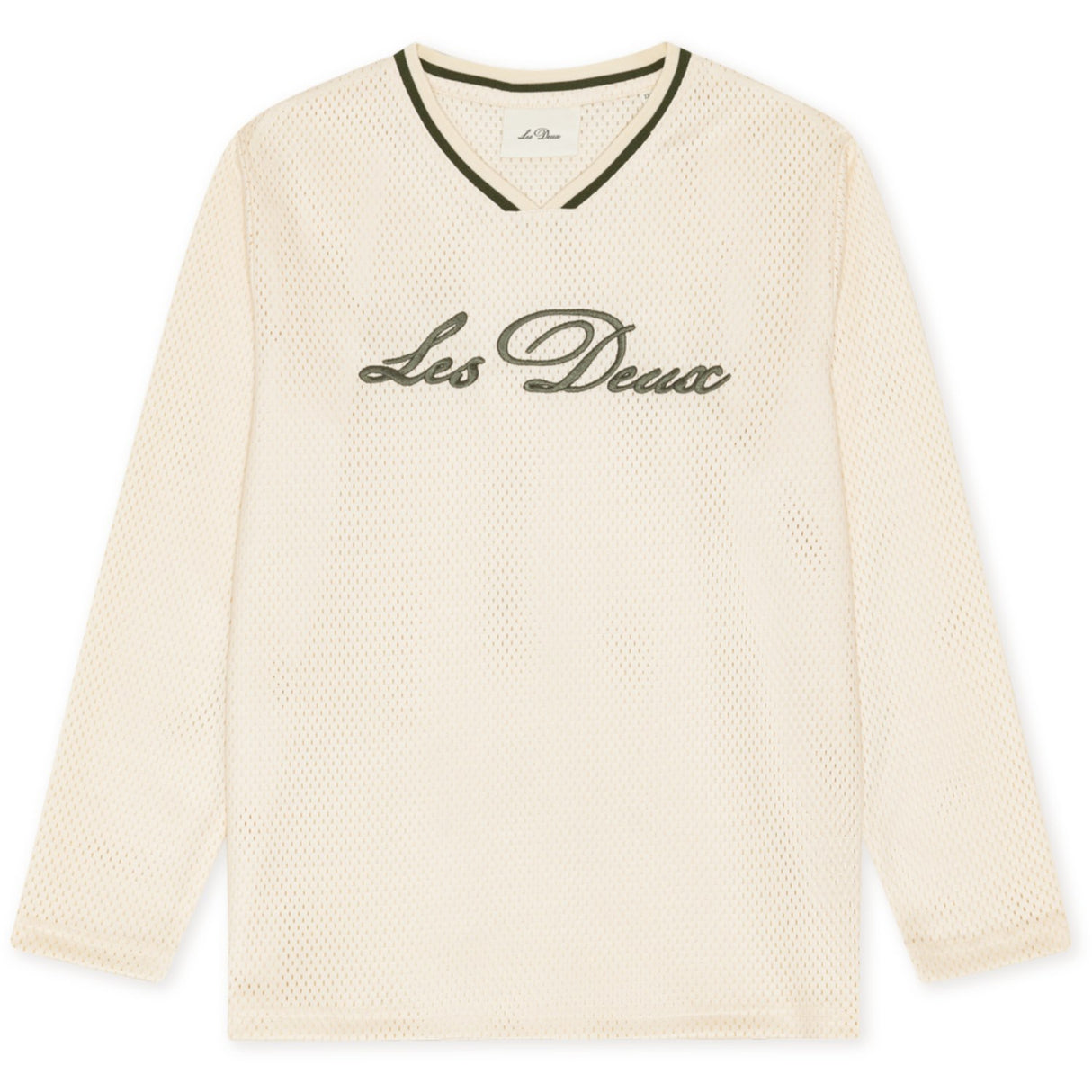 Les Deux Kids Ivory Mesh Ls T-Shirt Kids