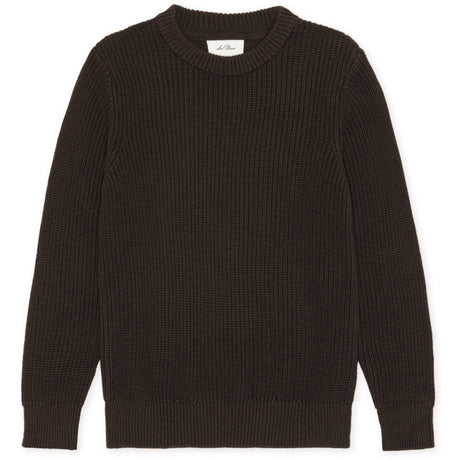 Les Deux Kids Molé Brown Rib Crewneck Knit Kids